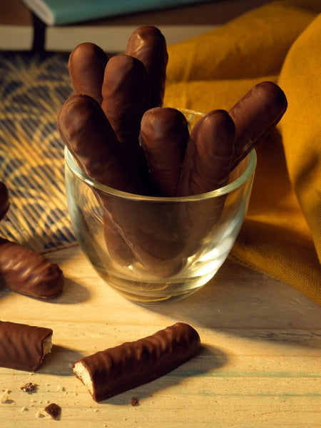 Schar Gluten Free Chocolate Covered Finger Biscuits detail