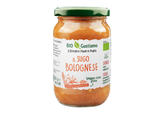 Bio Gustiamo Vegan Organic Bolognese Tomato Sauce 350g