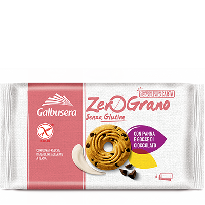Galbusera Gluten Free Cream and Choc Chip Cookies 220g