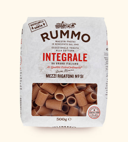 Rummo Wholewheat Mezzi Rigatoni 500g