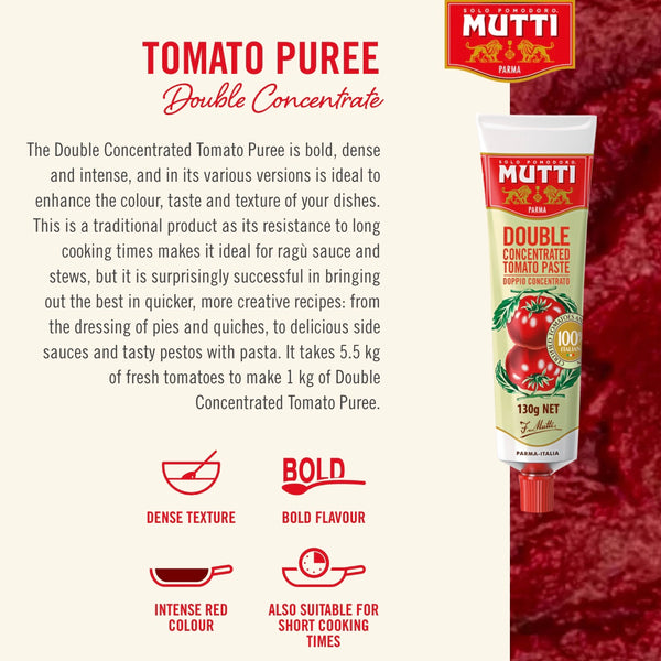 Mutti Double Concentrate Tomato Puree 130g